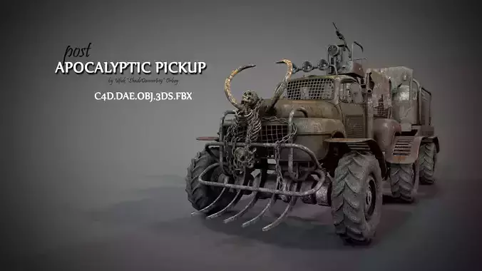 Post Apocalyptic Survival Pickup 3D model