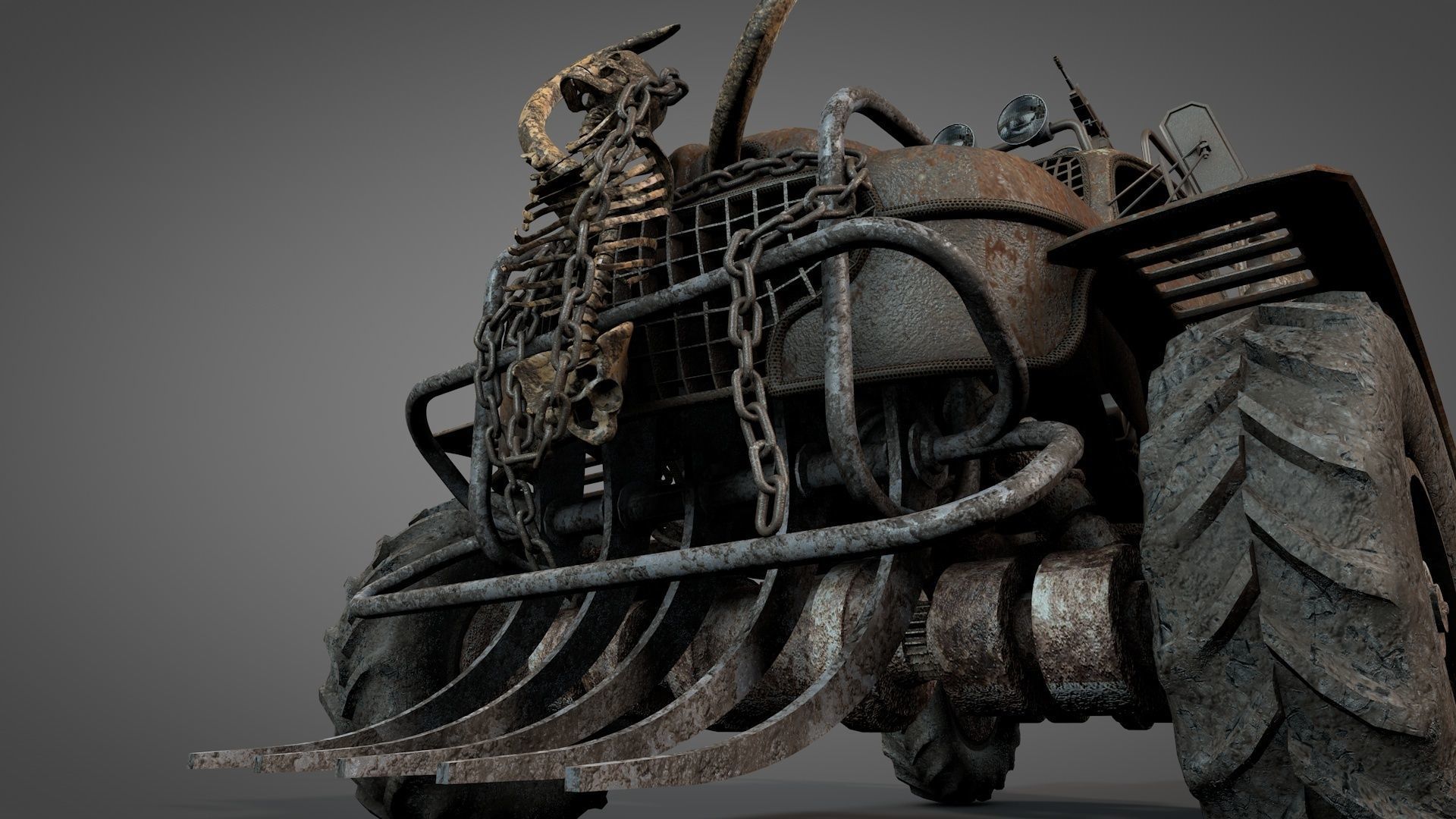 Post Apocalyptic Survival Pickup 3D model_12