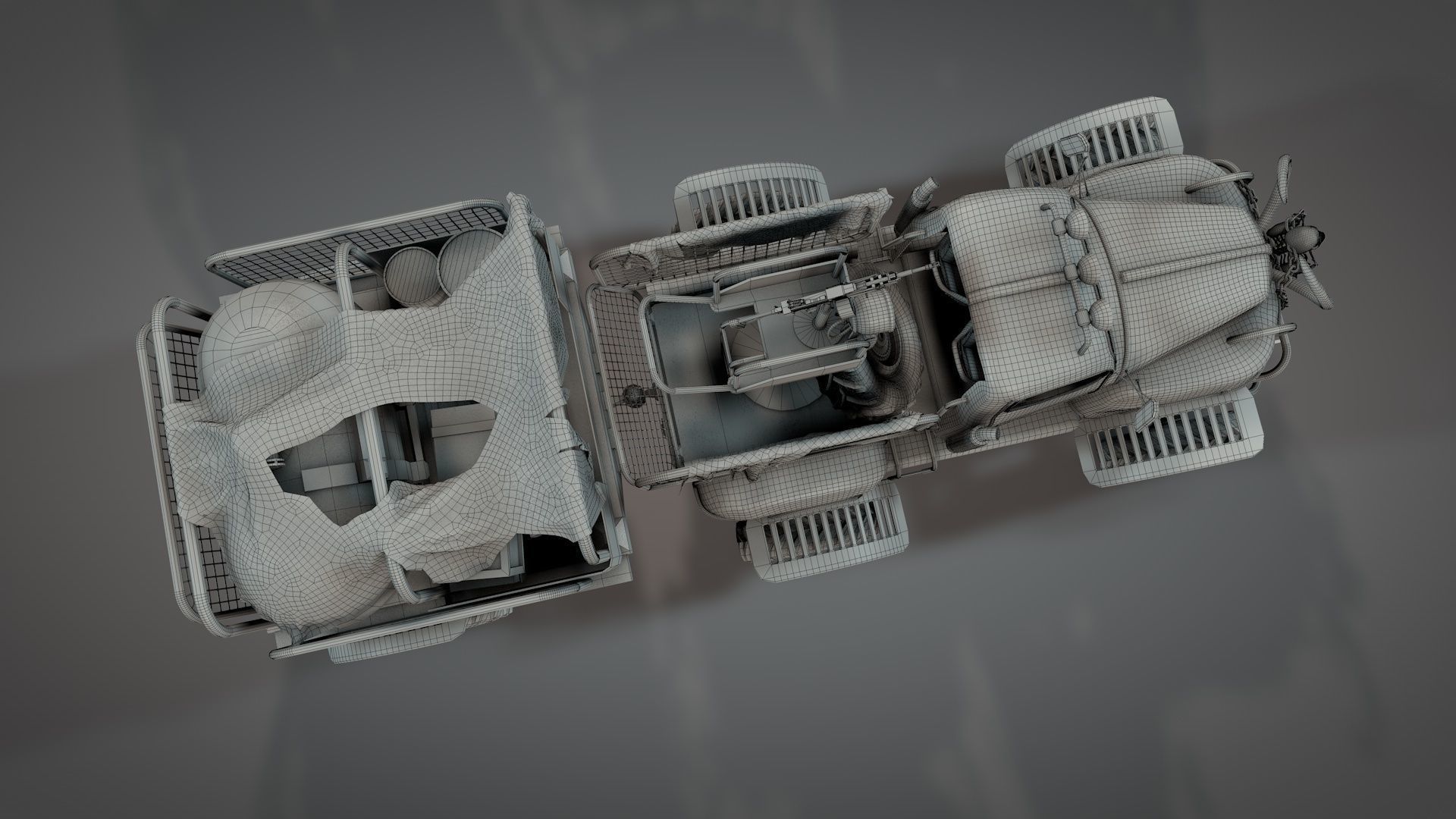 Post Apocalyptic Survival Pickup 3D model_22