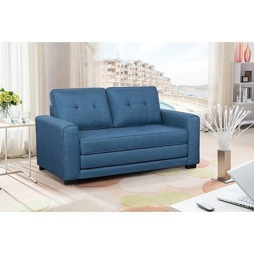 Lizeth Linen Square Arm Sleeper - 5 Colours 3D model
