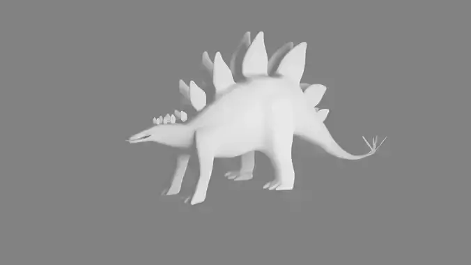 stegosaurus 3d model dinosaur
