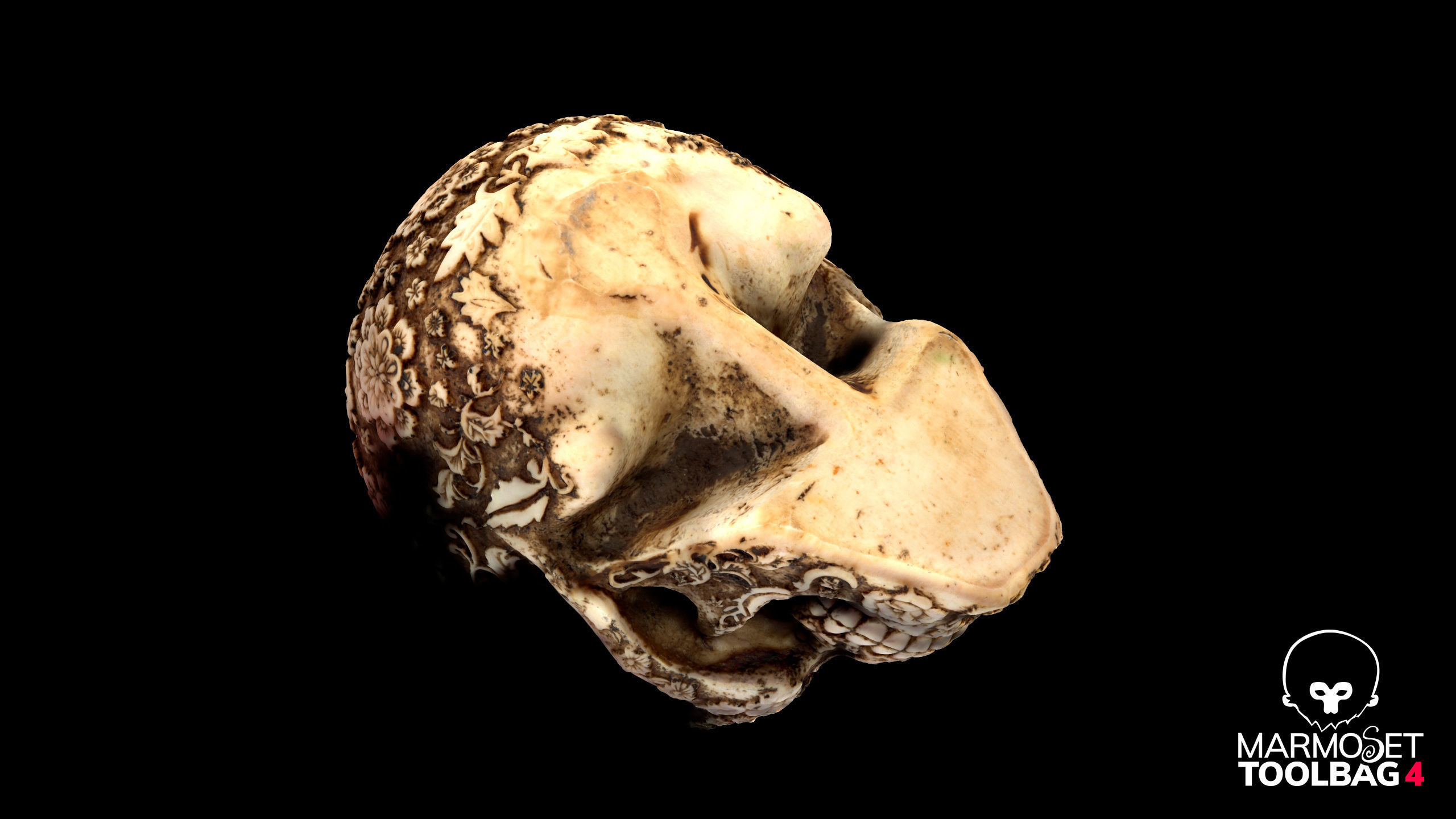 Sugar Skull Calavera Low-poly 3D model_18