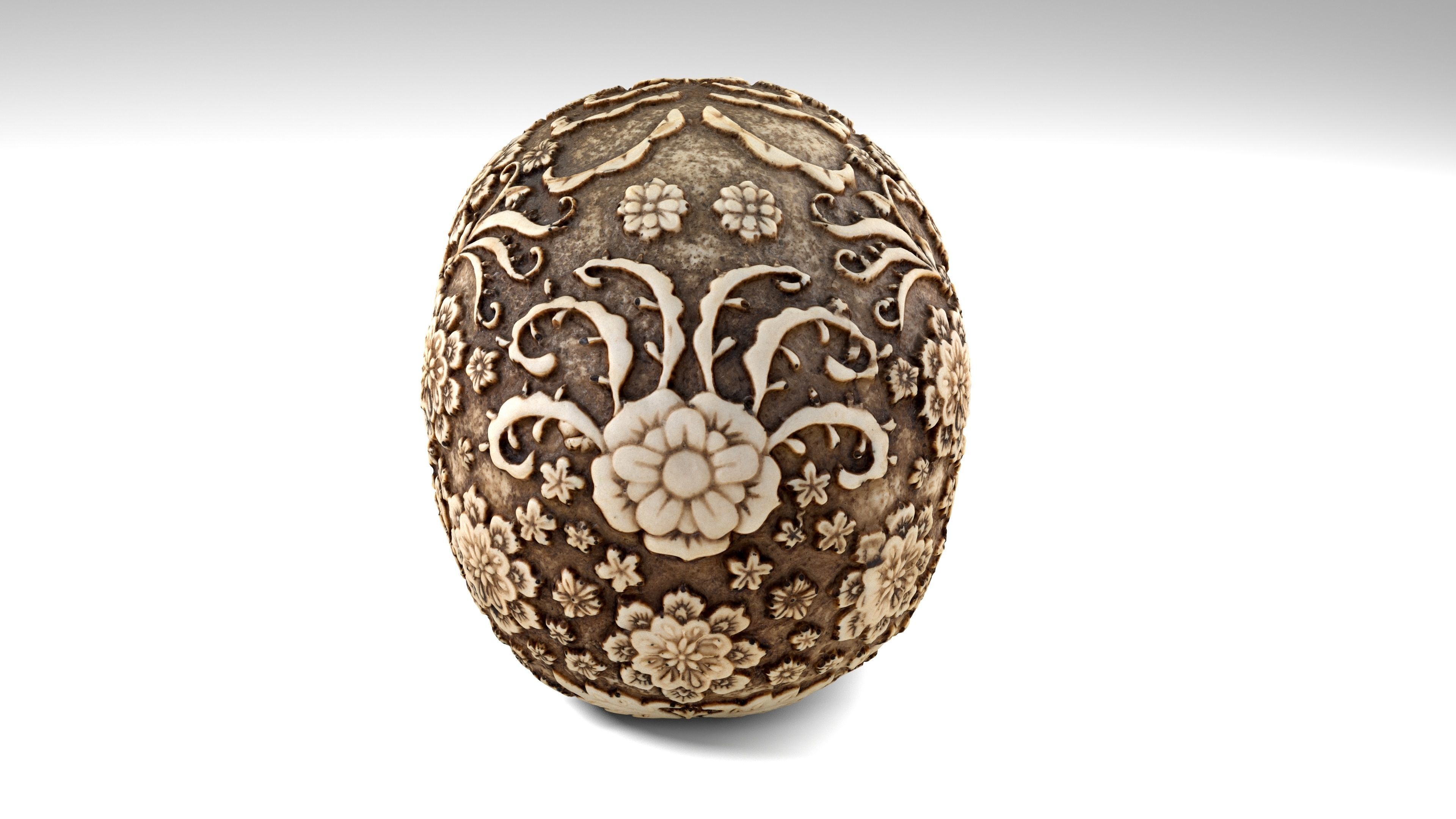 Sugar Skull Calavera Low-poly 3D model_5