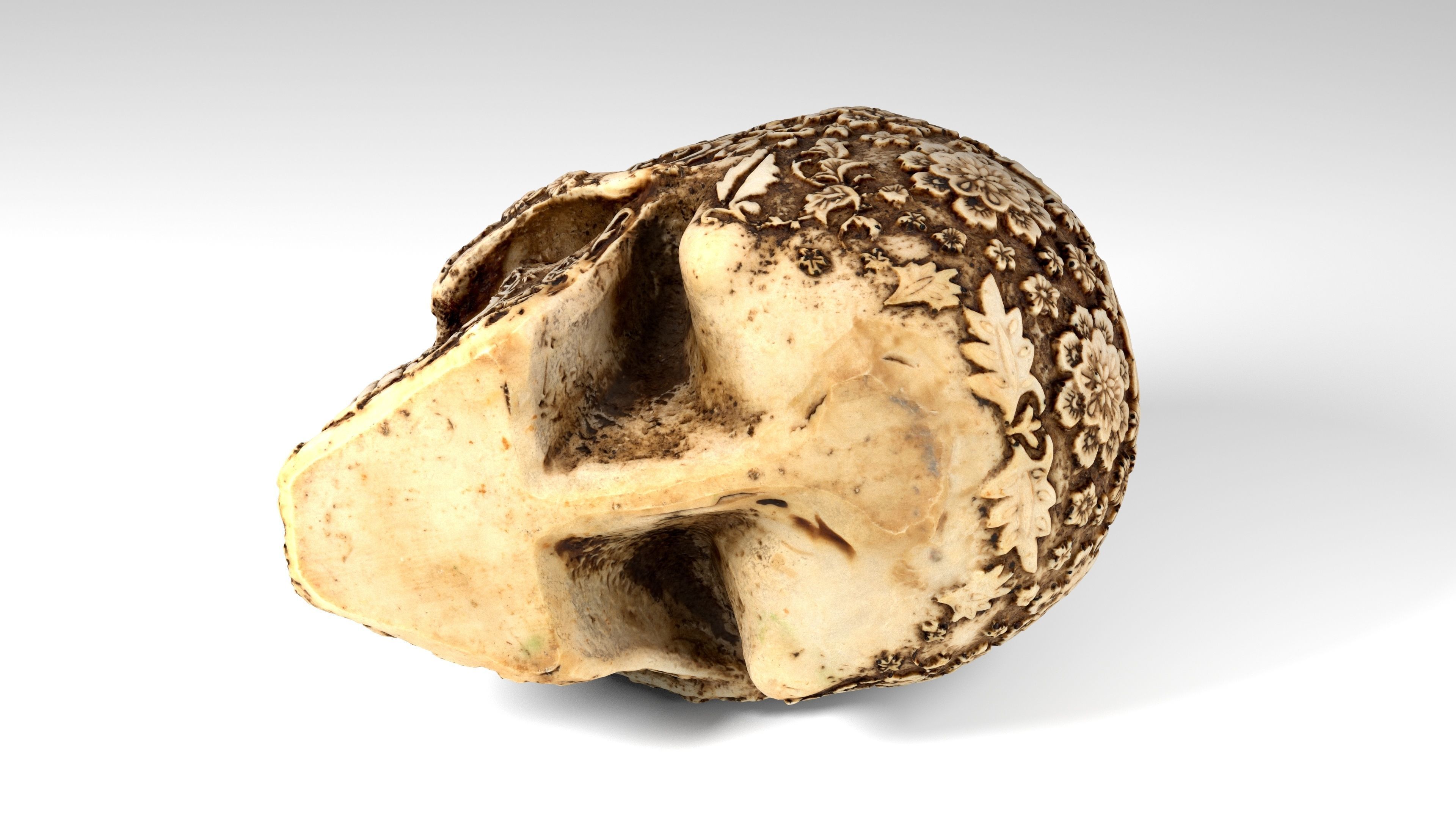 Sugar Skull Calavera Low-poly 3D model_10