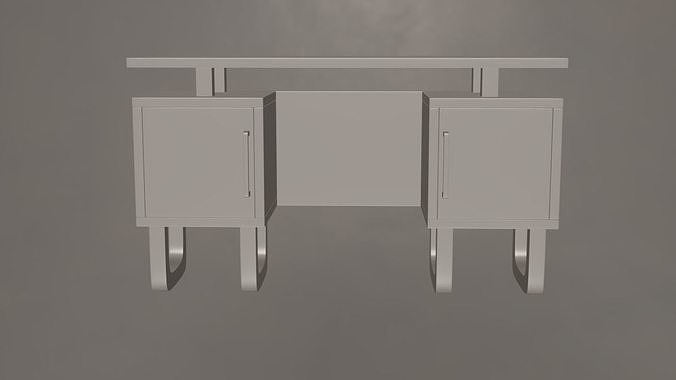 Office Desk- Low Poly Low-poly 3D model