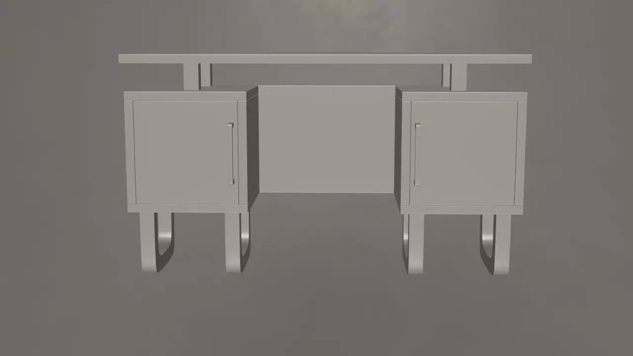 3D model Office Desk- Low Poly VR / AR / low-poly | CGTrader