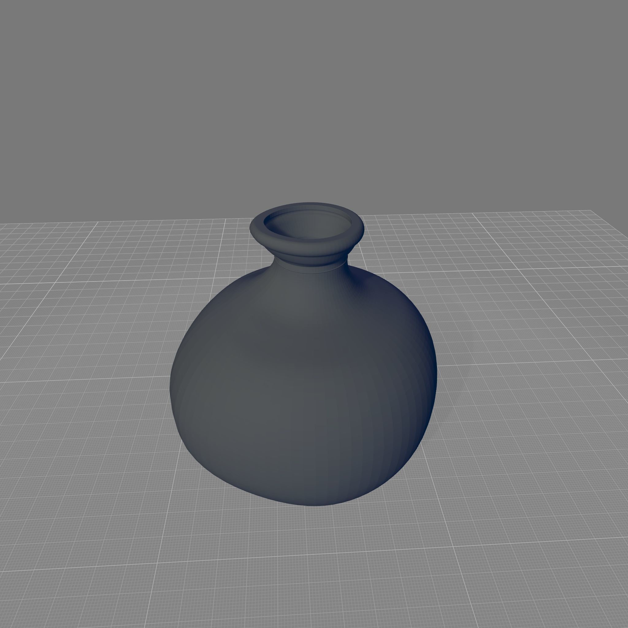 Melvin Modern Bubble Recycled Glass Table Vase 3D model_3