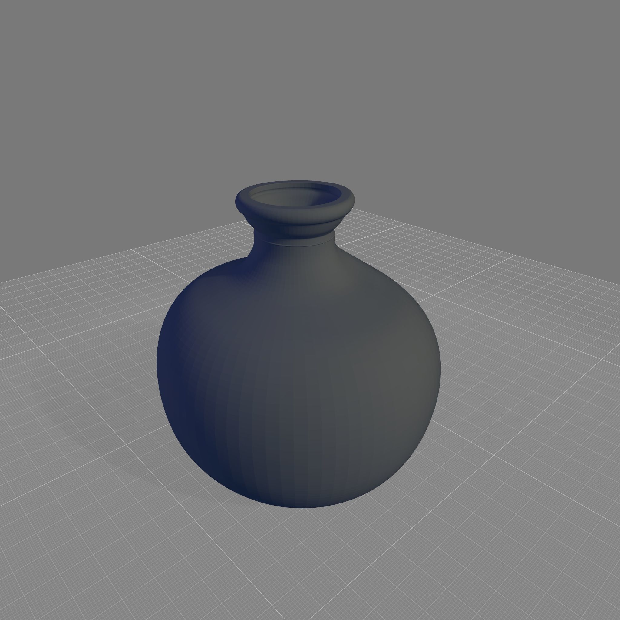 Melvin Modern Bubble Recycled Glass Table Vase 3D model_4