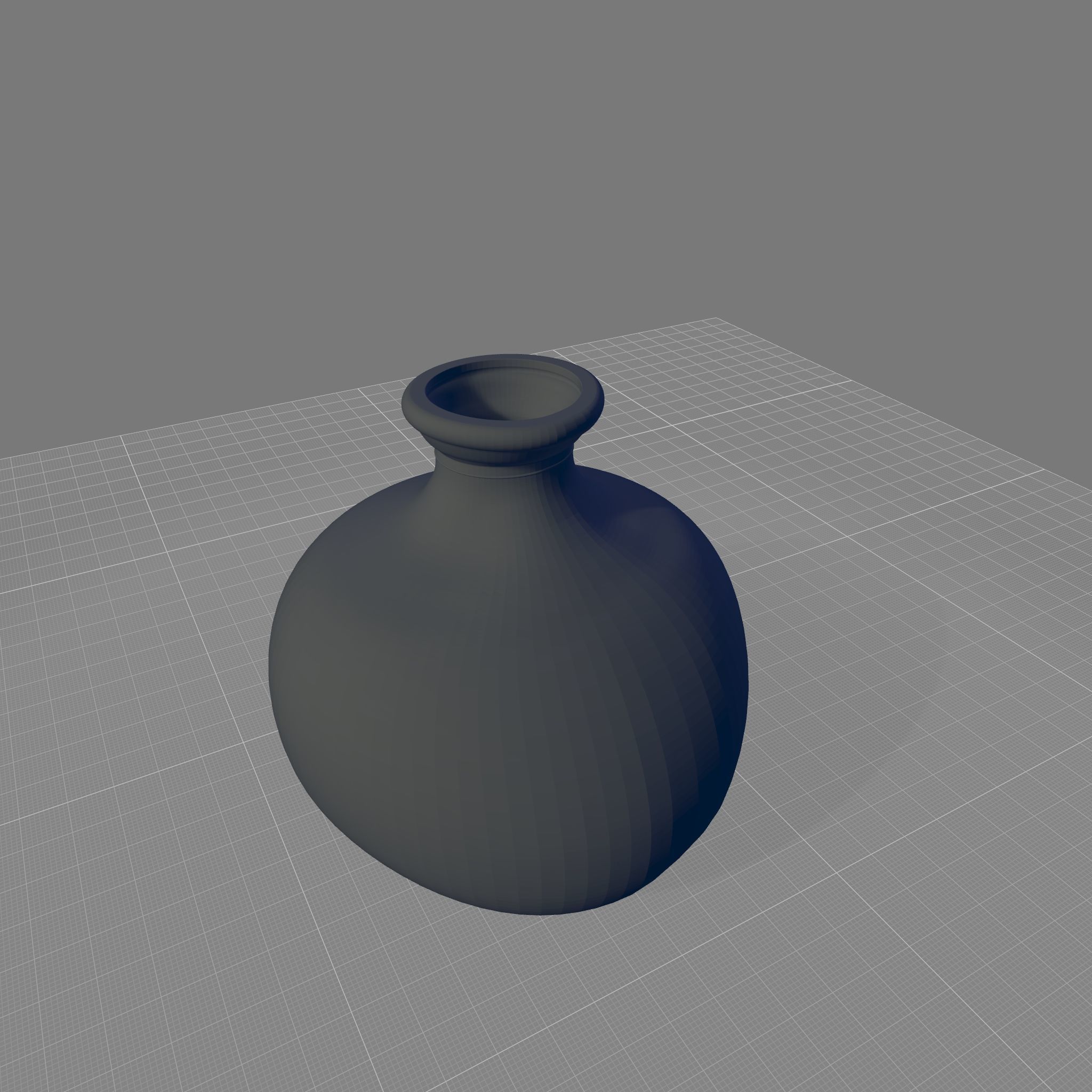 Melvin Modern Bubble Recycled Glass Table Vase 3D model_5