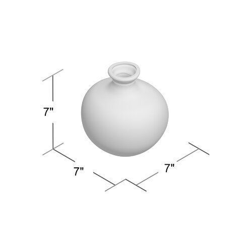 Melvin Modern Bubble Recycled Glass Table Vase 3D model_2