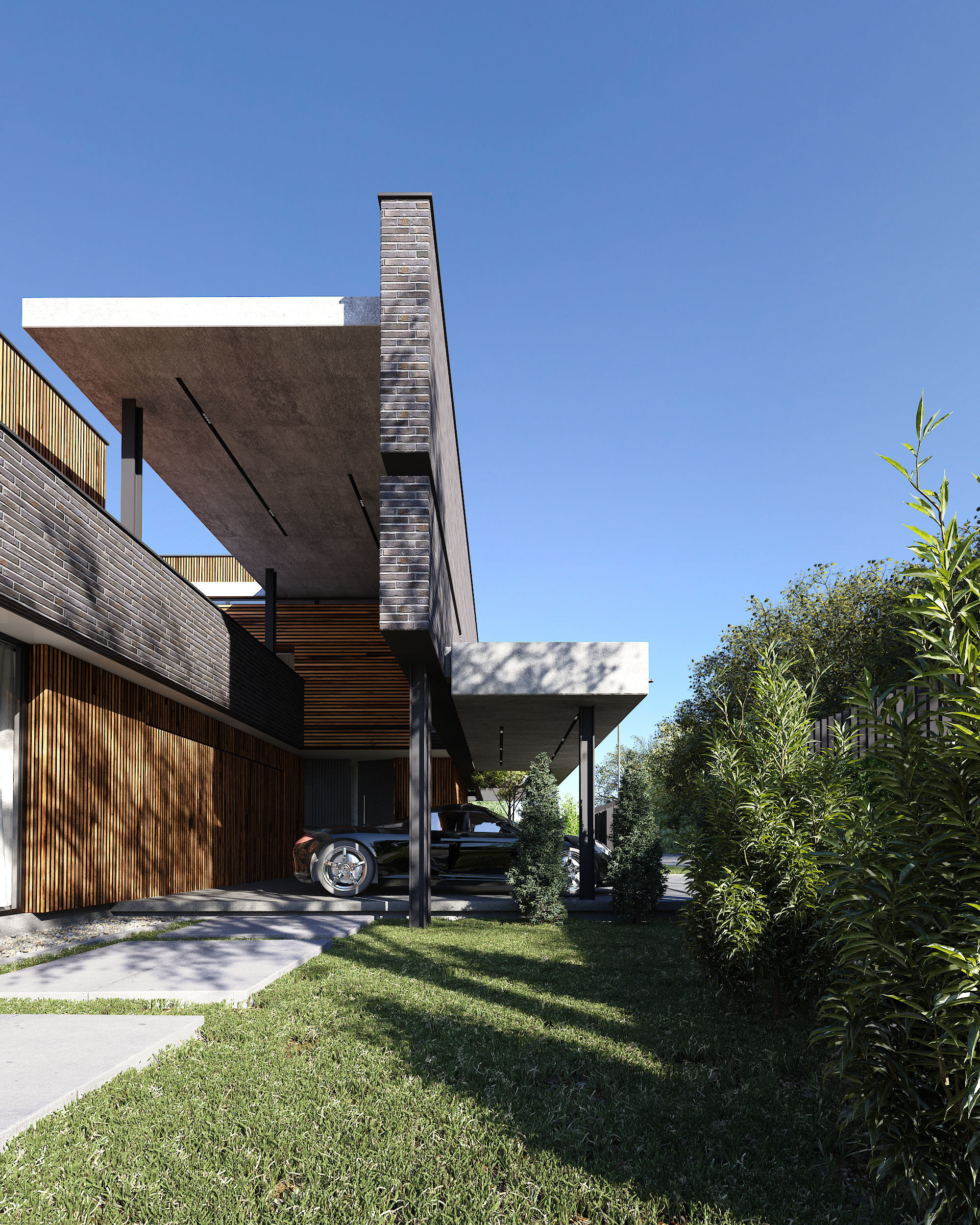 Residence 29 Exterior Scene 3D model_5