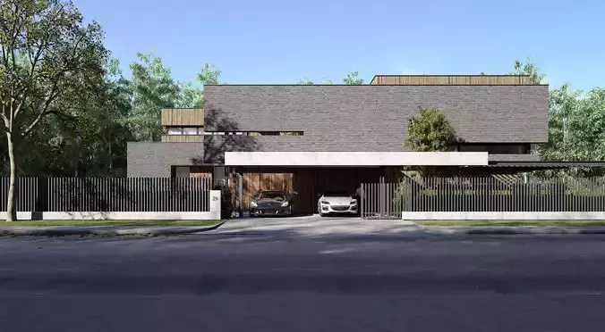 Residence 29 Exterior Scene 3D model