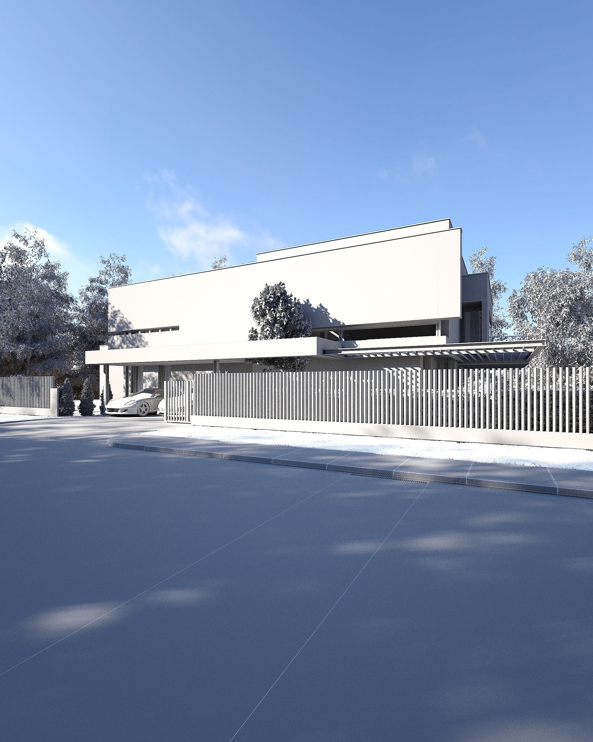Residence 29 Exterior Scene 3D model_7