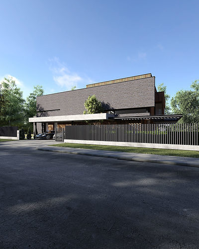 Residence 29 Exterior Scene 3D model 3