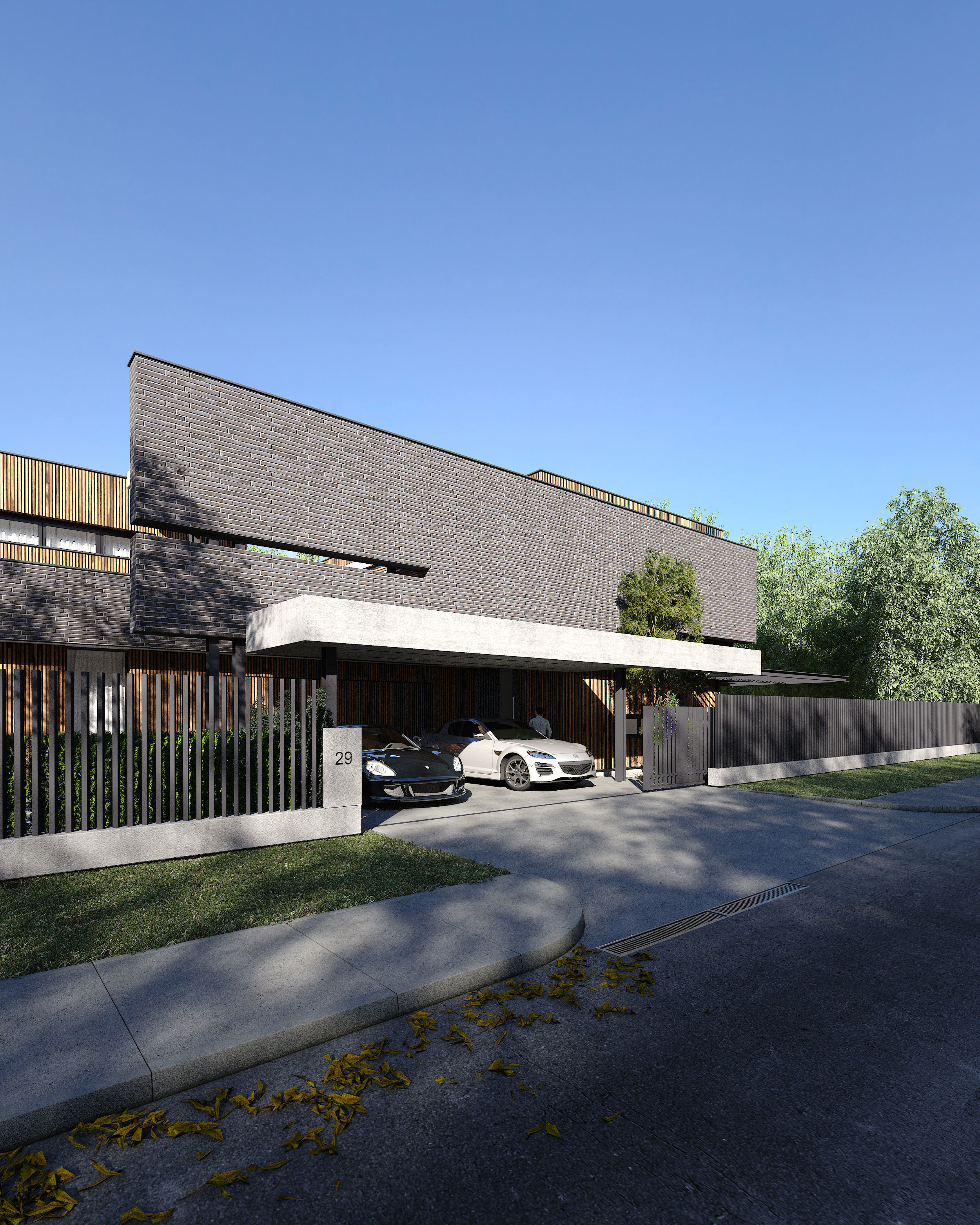 Residence 29 Exterior Scene 3D model_1