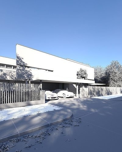 Residence 29 Exterior Scene 3D model 7