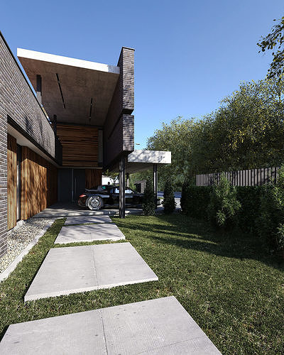 Residence 29 Exterior Scene 3D model 4