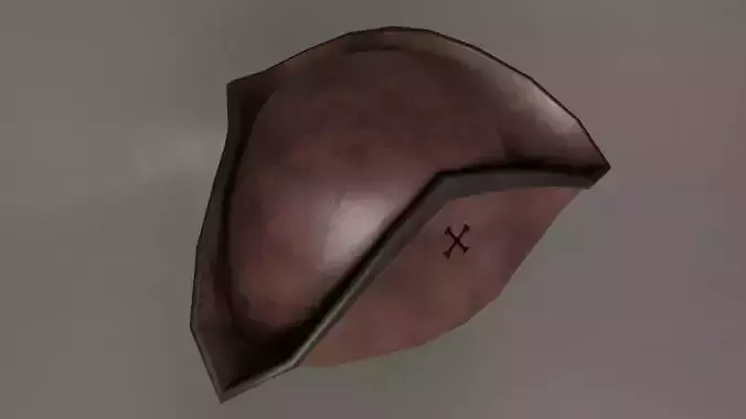 Tricorne Hat- Low Poly Low-poly 3D model