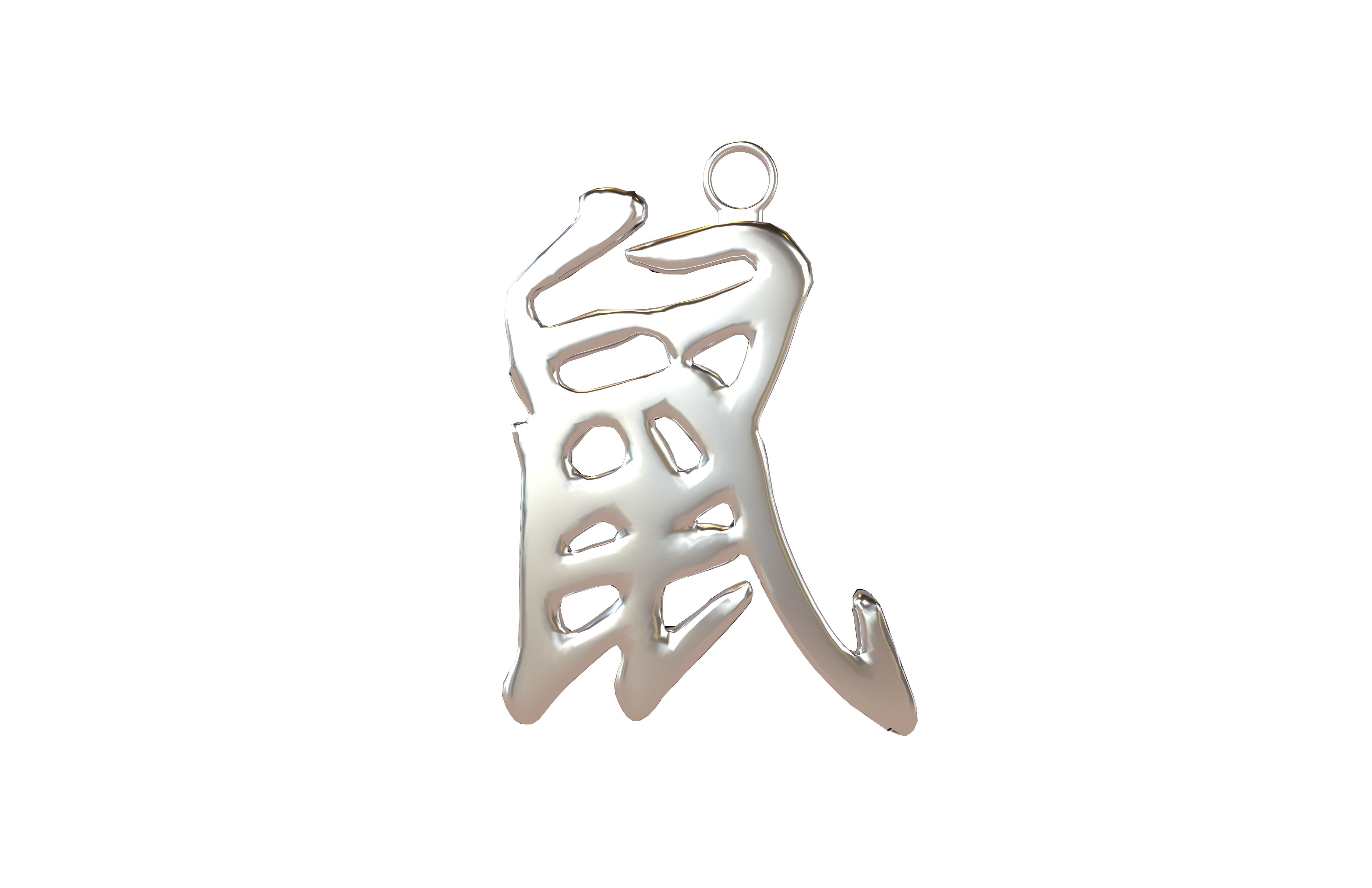 Chinese Zodiac Decoration Mouse v1 002 Low-poly 3D model_1