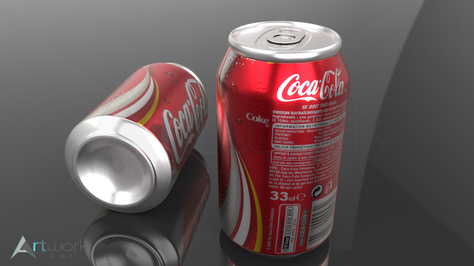 Coca Cola 3d model Free 3D model_2