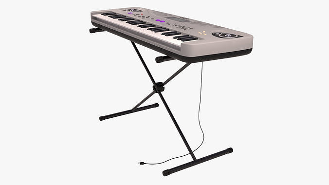 Keyboard Casio MA-150 Low-poly 3D model