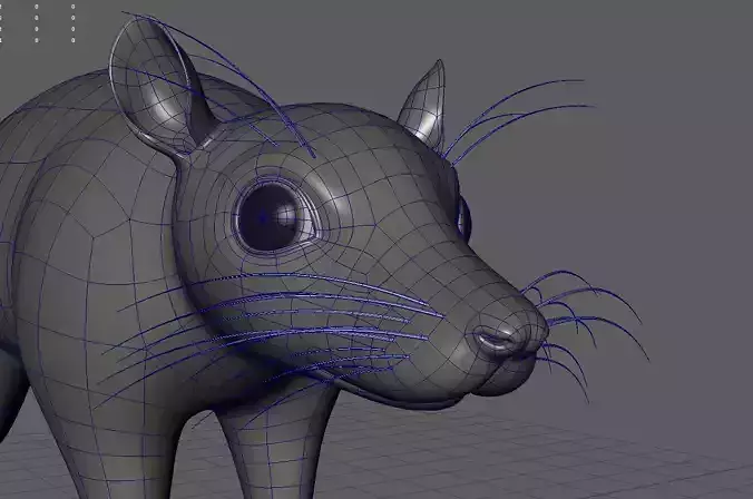 Rat Realistic Lowpoly