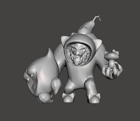 Meowkai Maokai 3D Model 3D print model