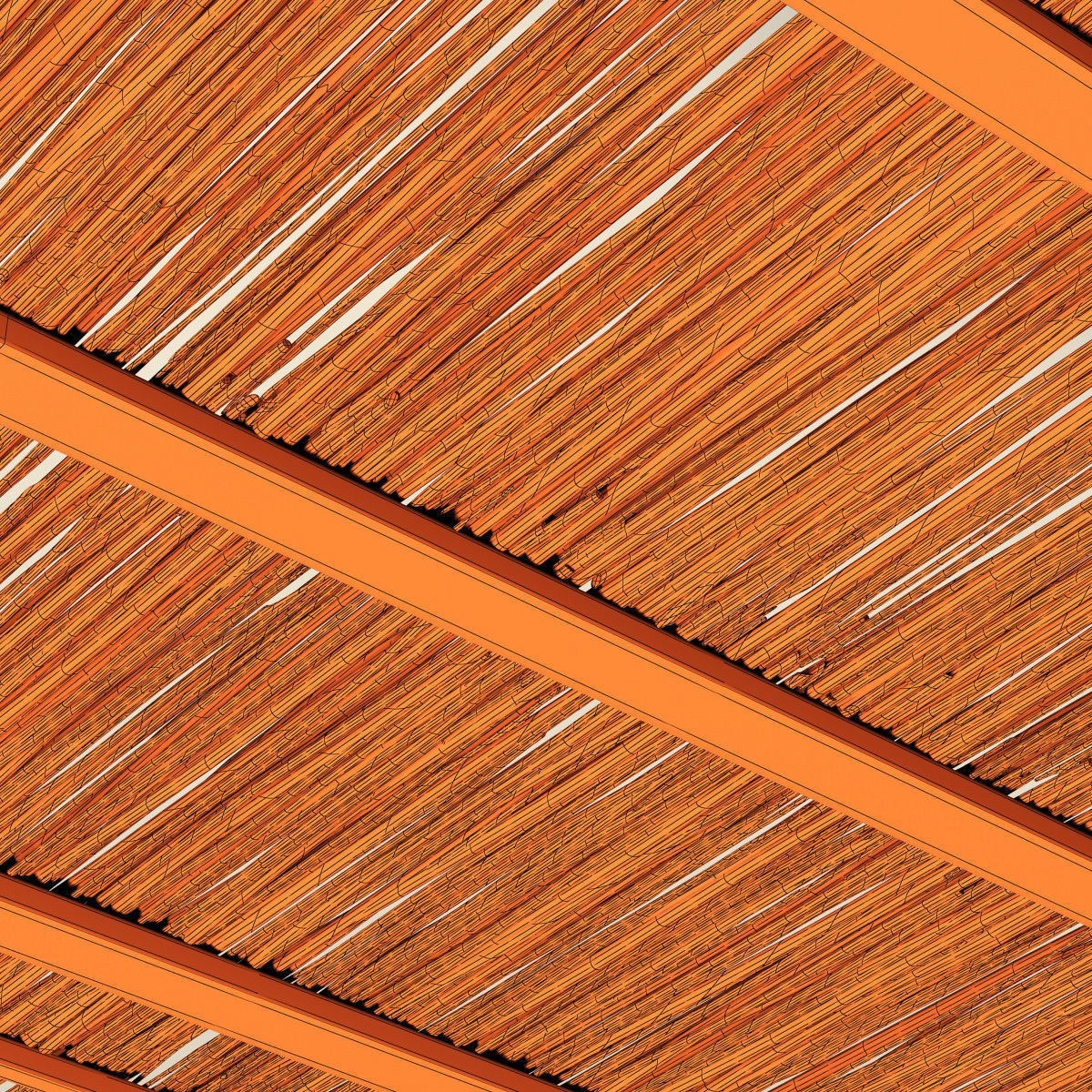 Ceiling wood sang thin branch n1 3D model_19