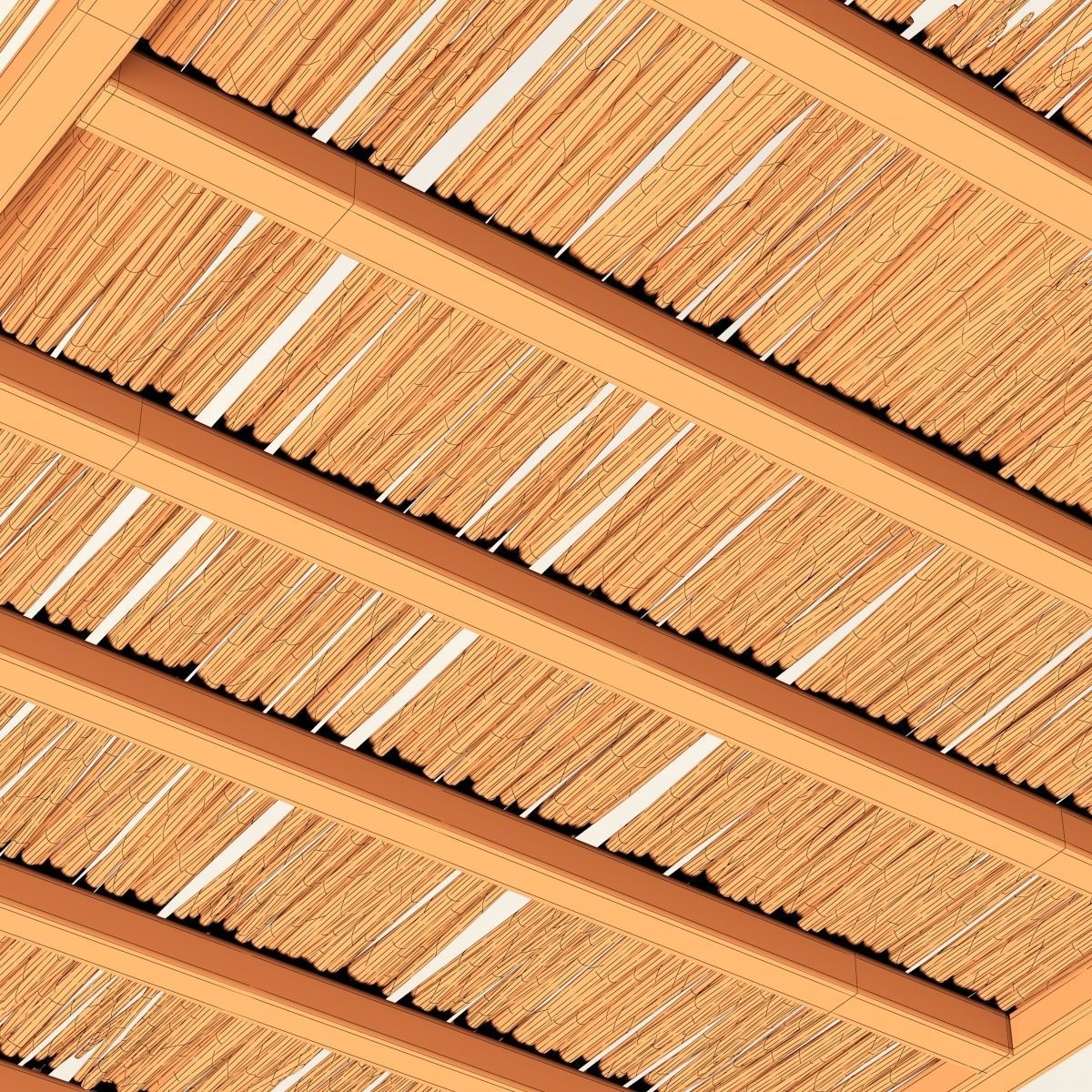 Ceiling wood sang thin branch n1 3D model_21