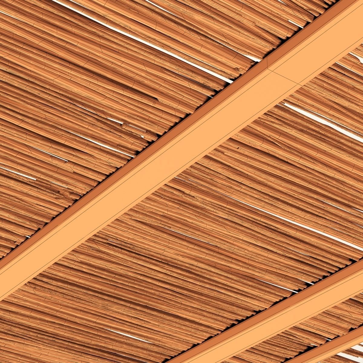 Ceiling wood sang thin branch n1 3D model_23