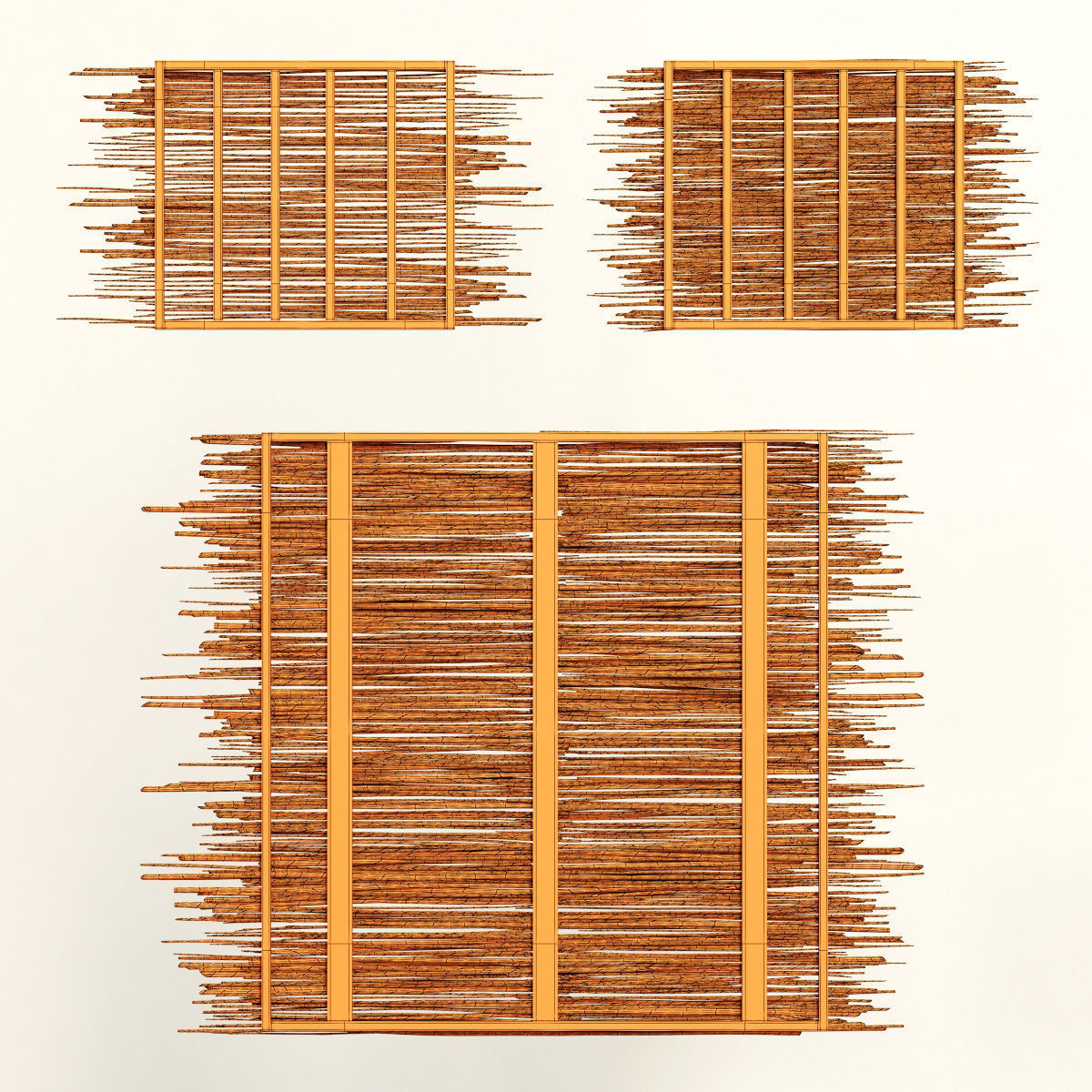 Ceiling wood sang thin branch n1 3D model_18