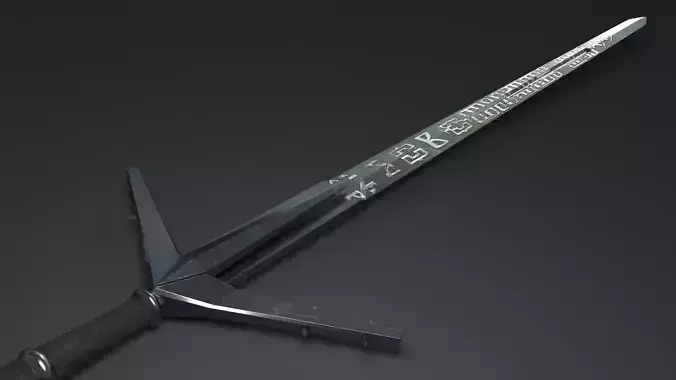 Aerondight lord of rings sword 3D print model