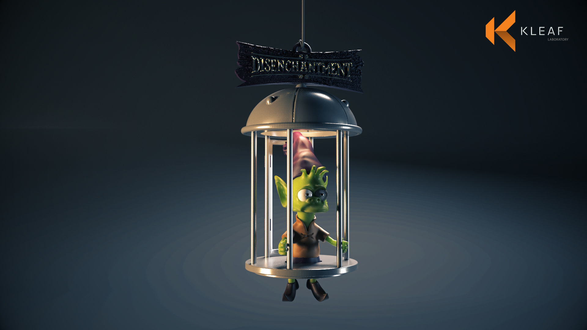 Elfo cage diorama - Disenchantment 3D print model_2