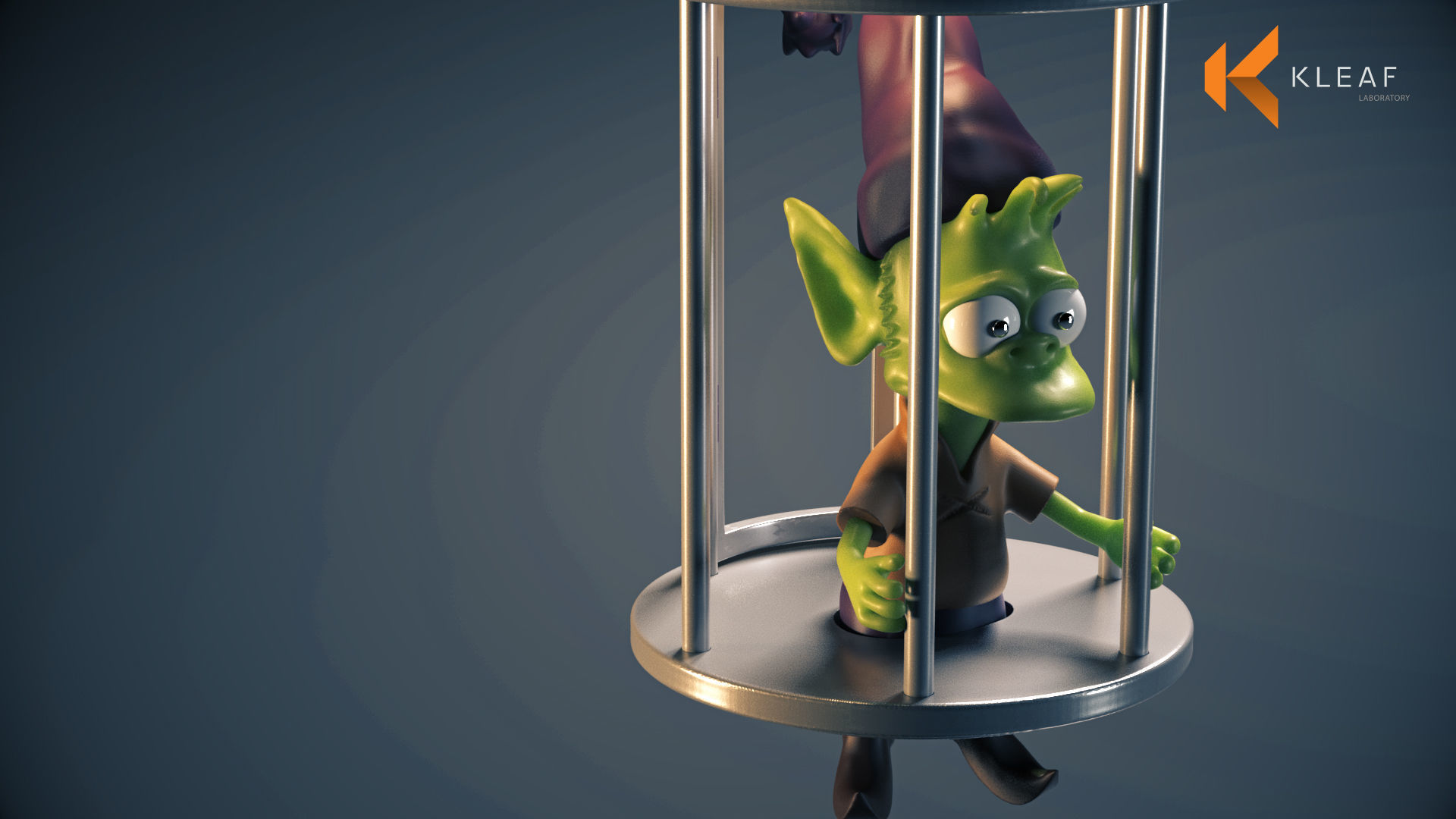 Elfo cage diorama - Disenchantment 3D print model_8