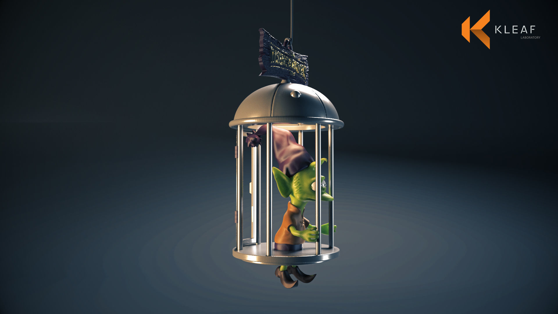 Elfo cage diorama - Disenchantment 3D print model_7