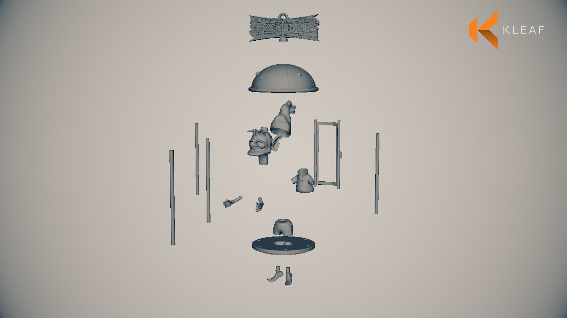 Elfo cage diorama - Disenchantment 3D print model_3