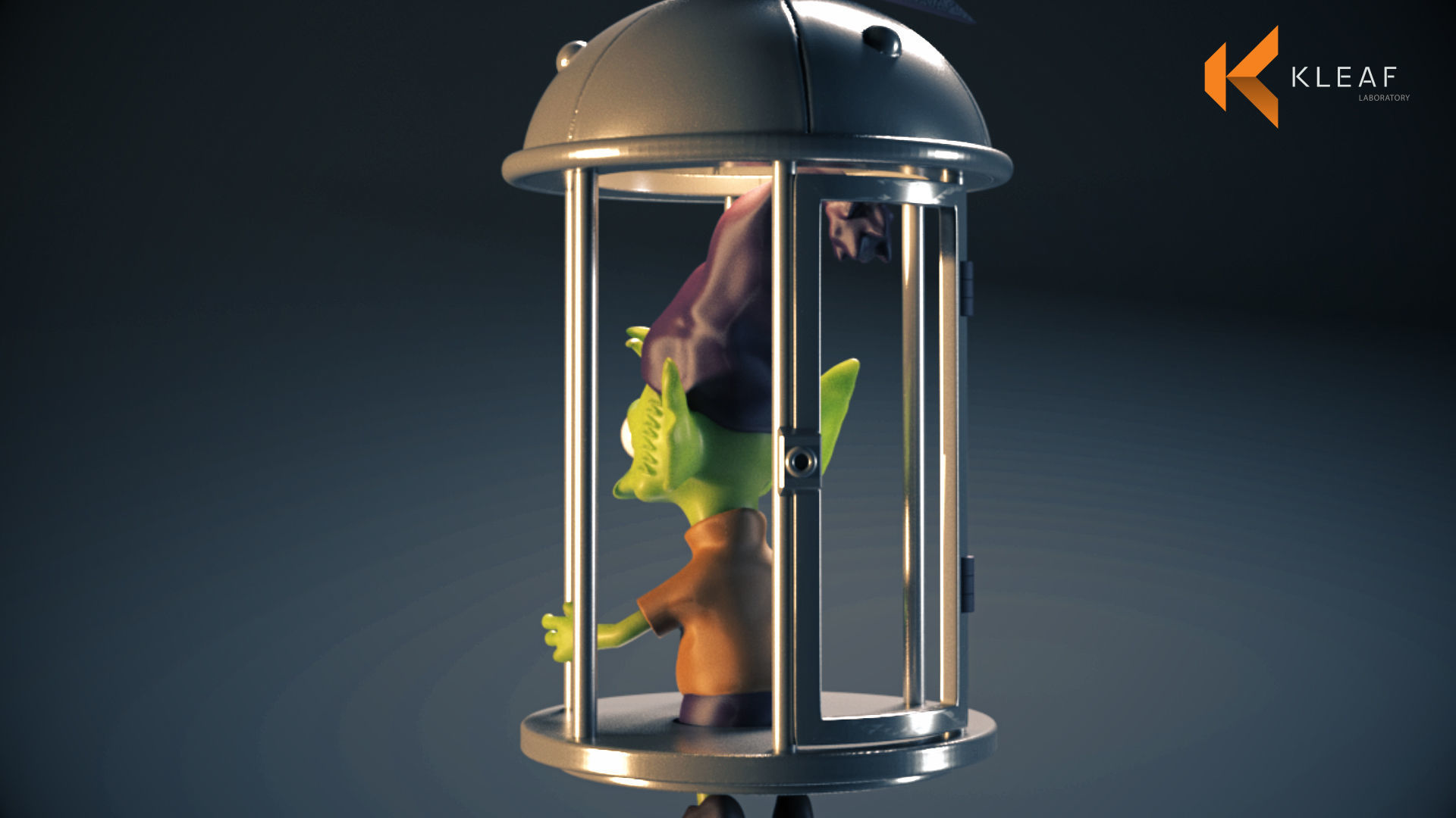 Elfo cage diorama - Disenchantment 3D print model_9