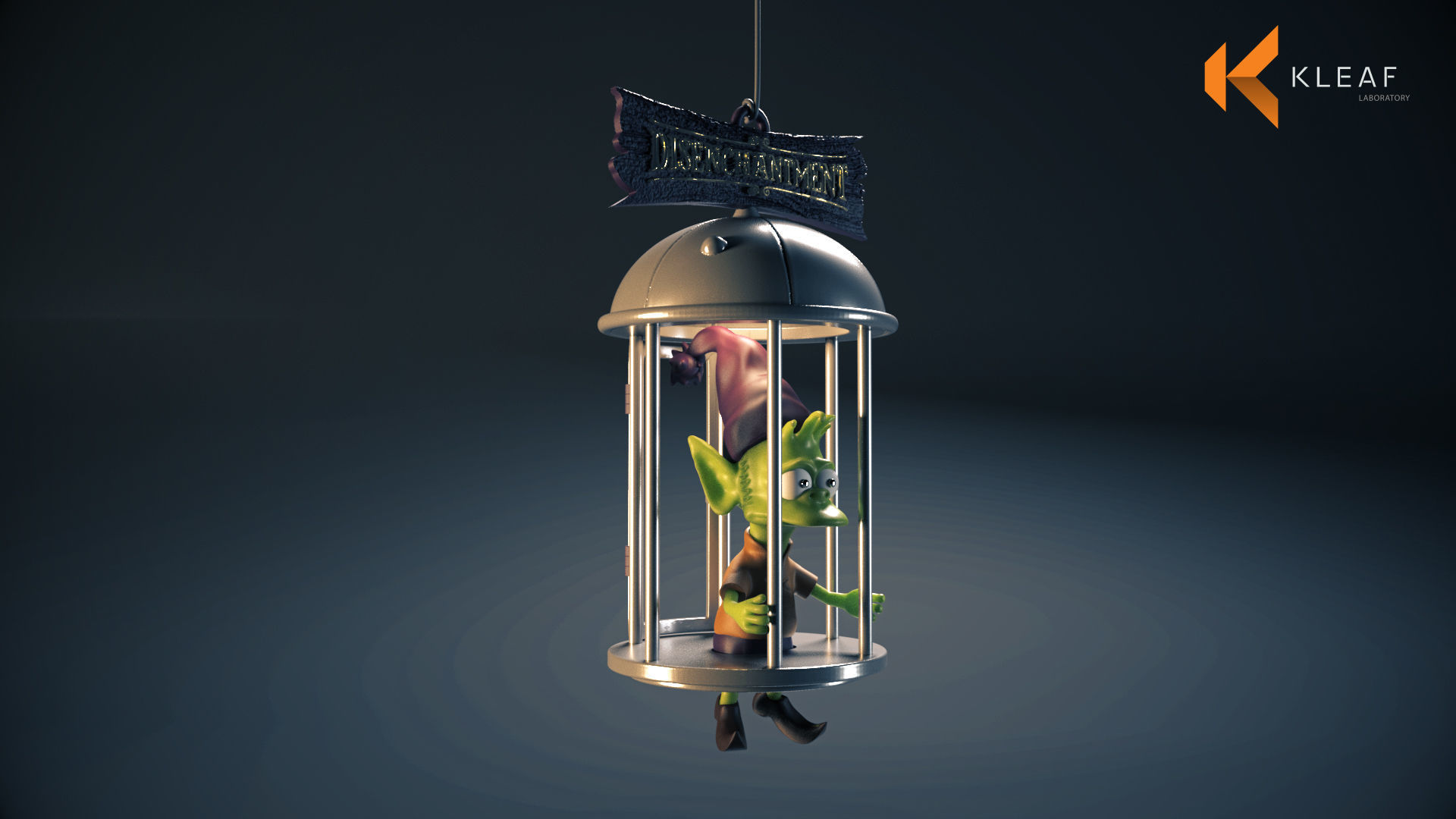 Elfo cage diorama - Disenchantment 3D print model_5