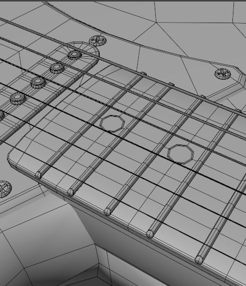 Electric Guitar Stratocaster HSS 3D model_22