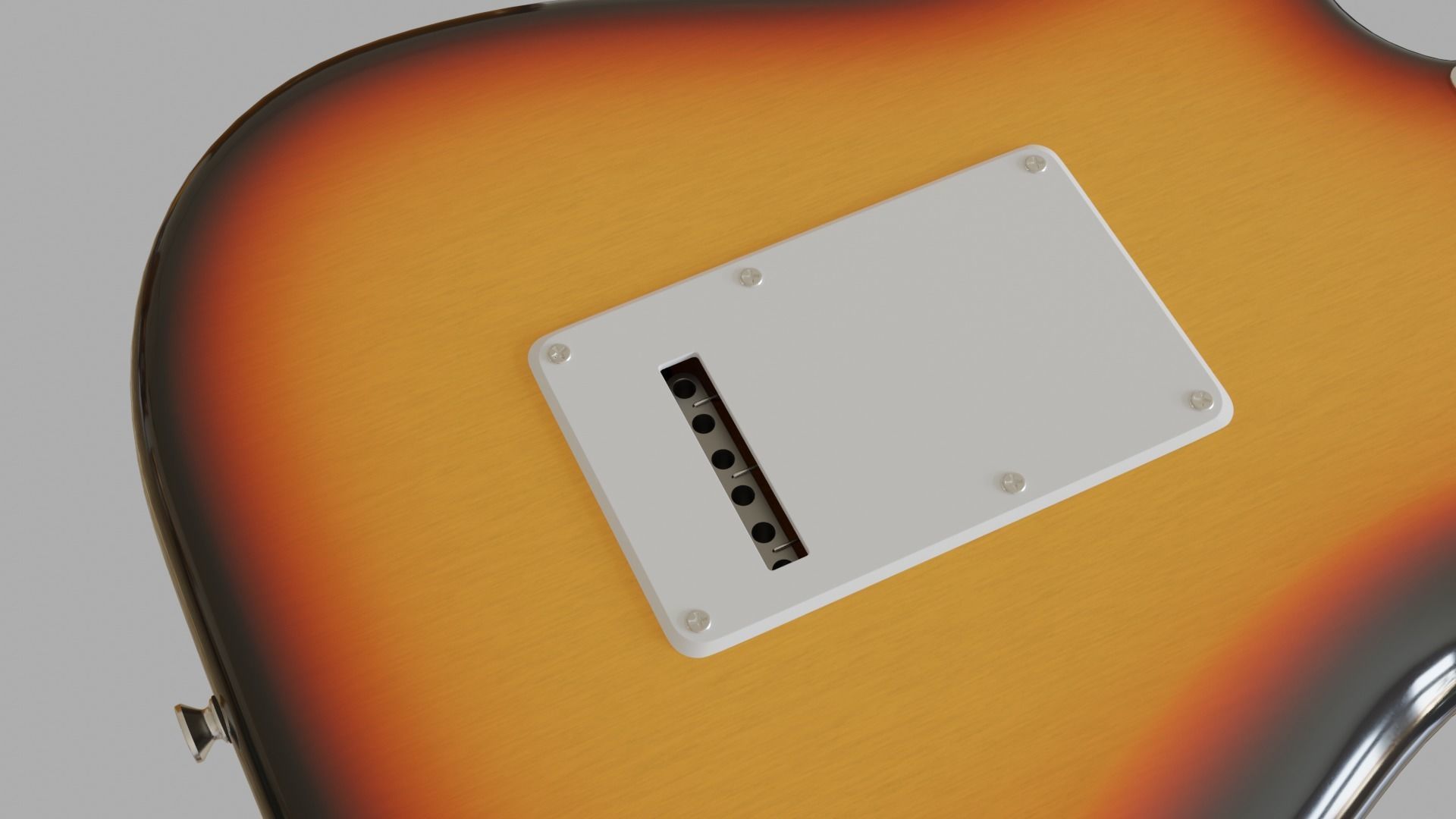 Electric Guitar Stratocaster HSS 3D model_14