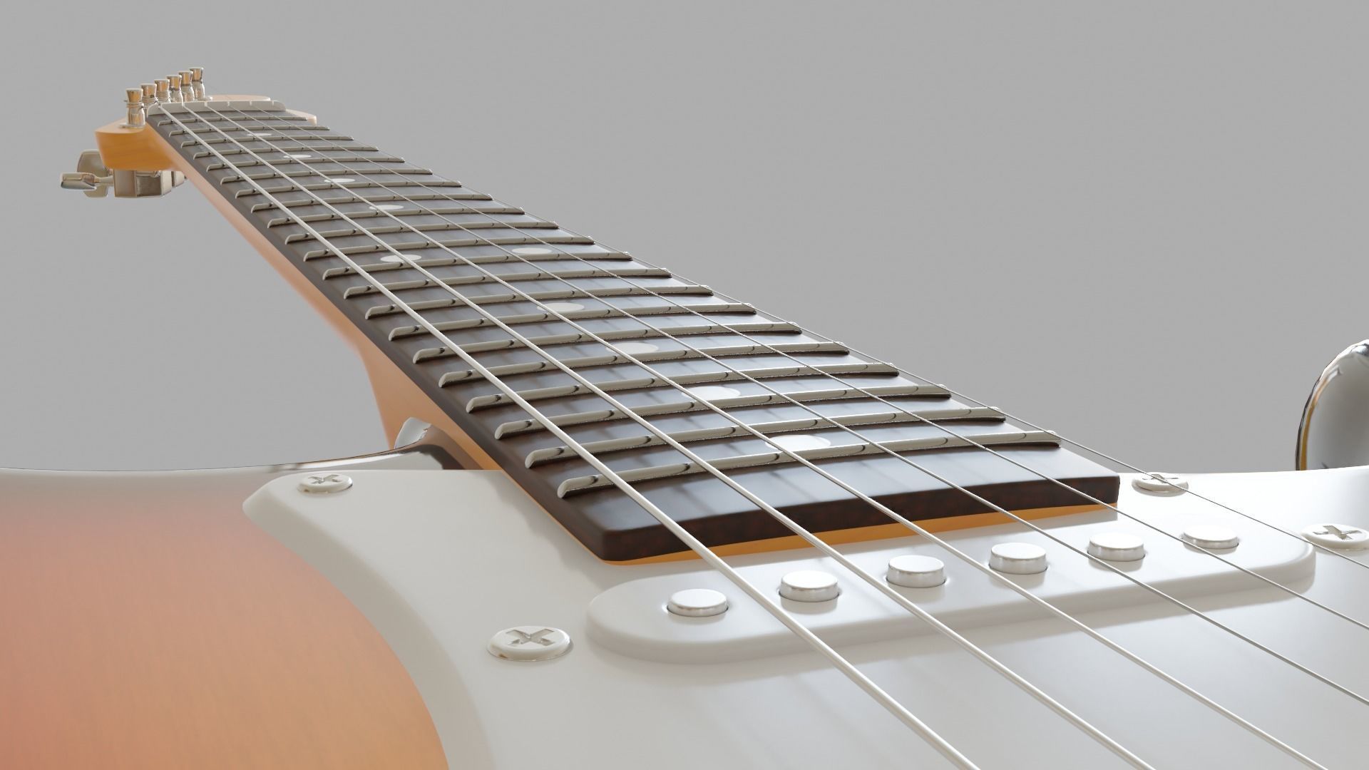 Electric Guitar Stratocaster HSS 3D model_7