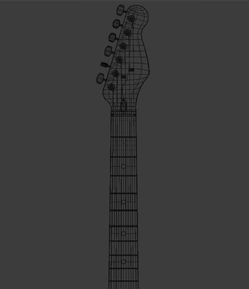 Electric Guitar Stratocaster HSS 3D model_42