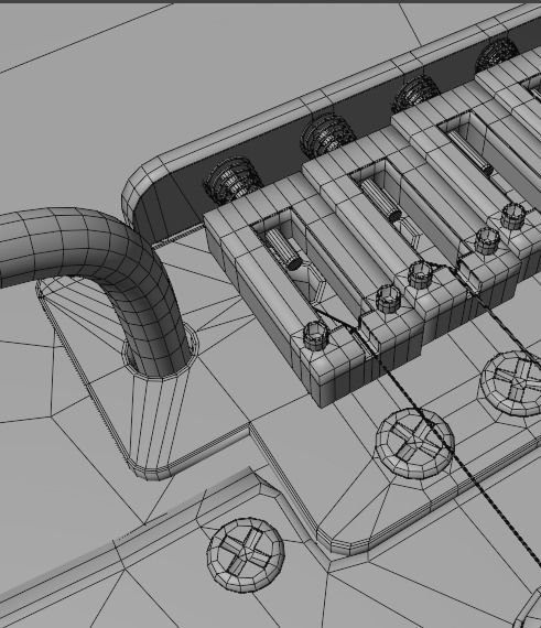 Electric Guitar Stratocaster HSS 3D model_19