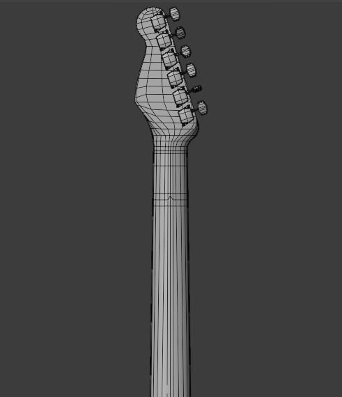 Electric Guitar Stratocaster HSS 3D model_39