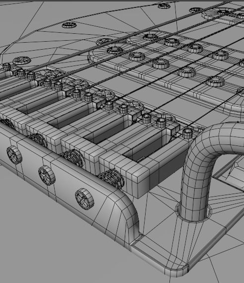 Electric Guitar Stratocaster HSS 3D model_18