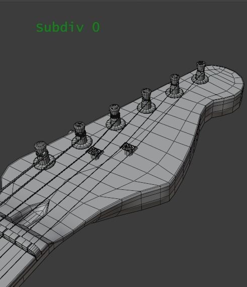 Electric Guitar Stratocaster HSS 3D model_46