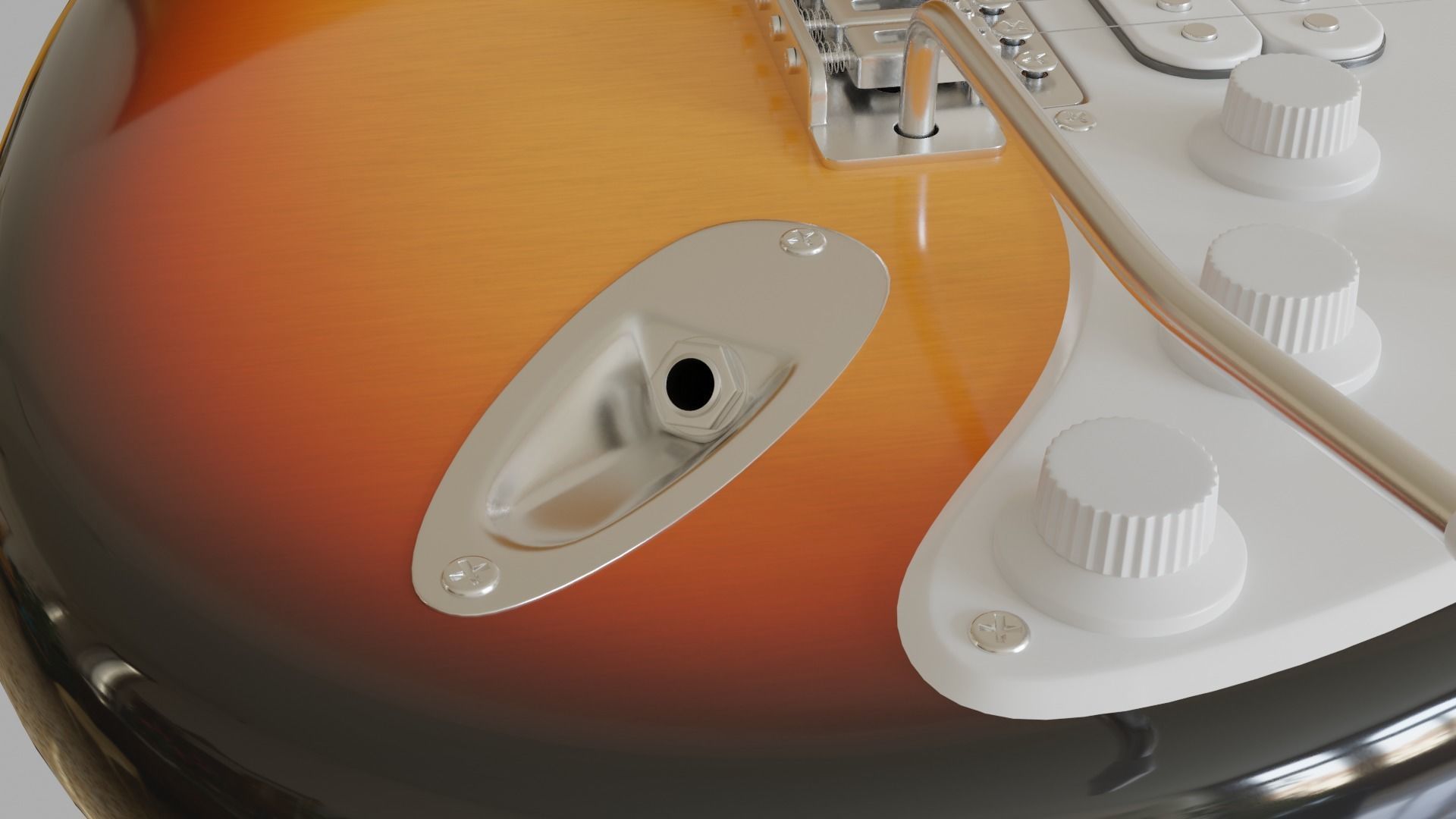 Electric Guitar Stratocaster HSS 3D model_3
