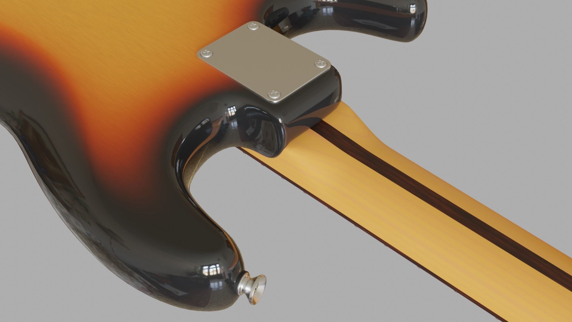 Electric Guitar Stratocaster HSS 3D model_13