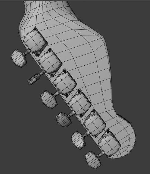 Electric Guitar Stratocaster HSS 3D model_27