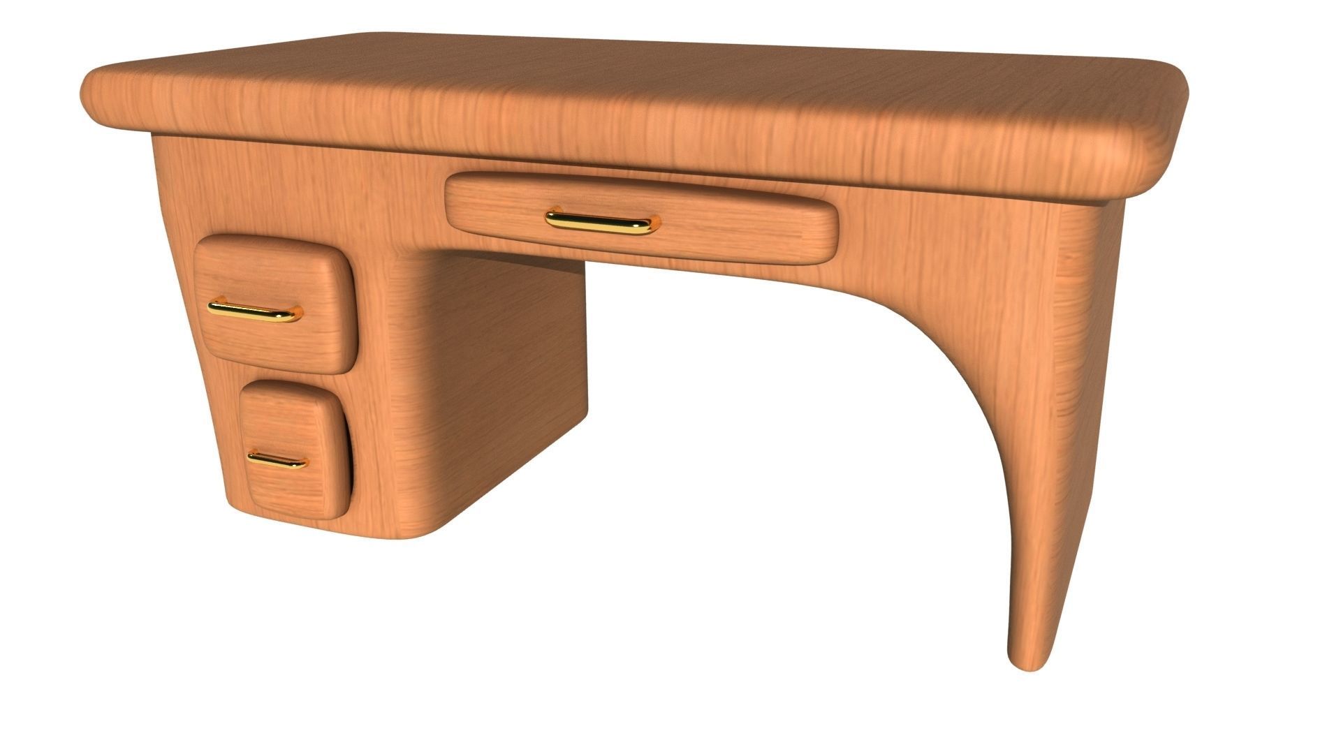 Cartoon Table Free low-poly 3D model_5